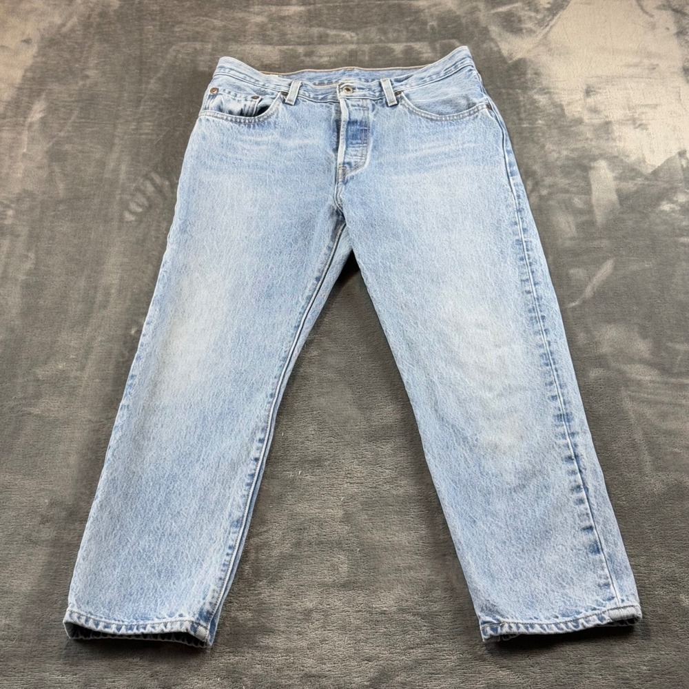 Levis Premium 501 Original Fit Jeans Light Wash Denim W28 L26 36200-0140